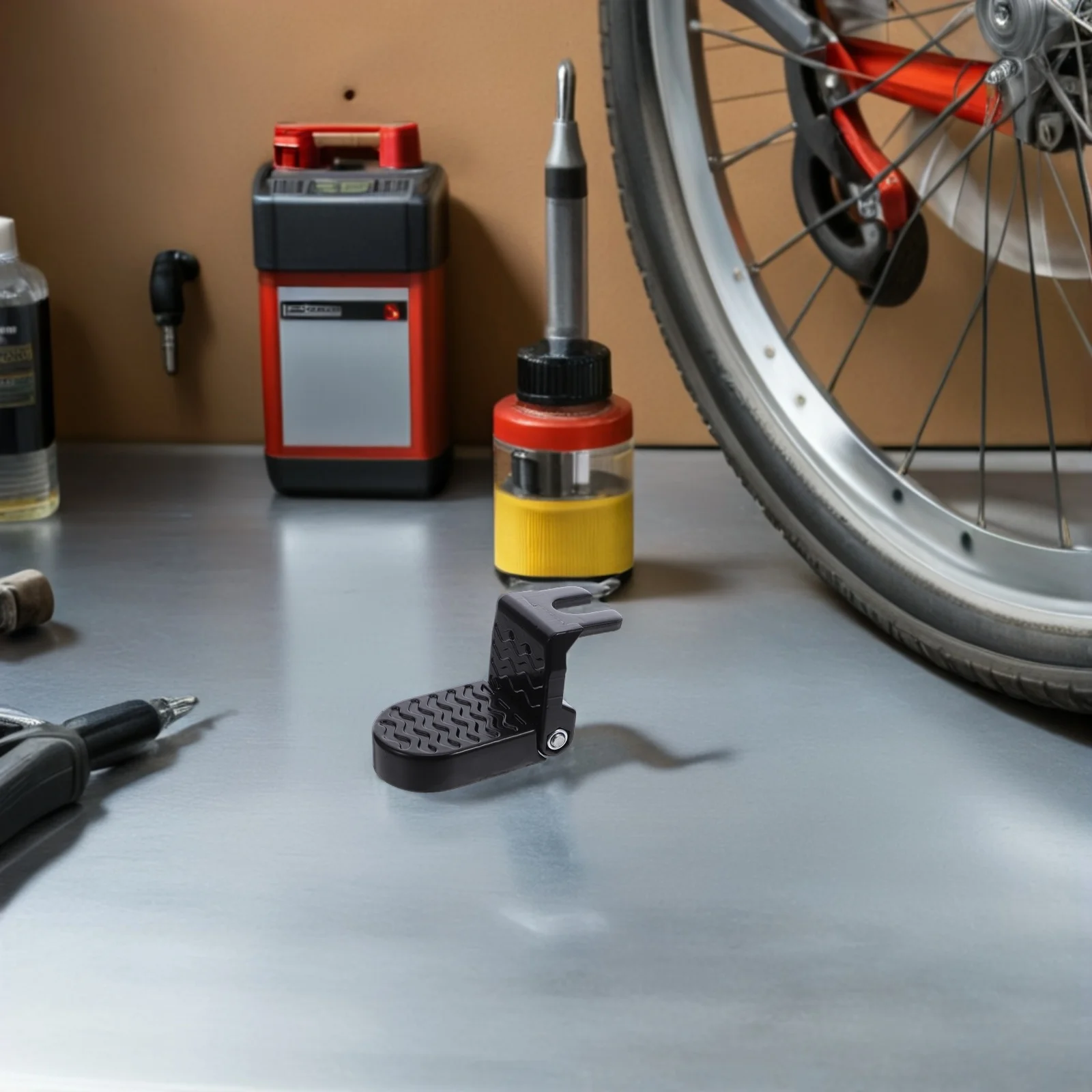 

1 Pair Electric Scooter Folding Pedals 15Mm Non-Slip Rear Foot Pegs For Mountain Bike Bicycle Passenger Universal Foldable