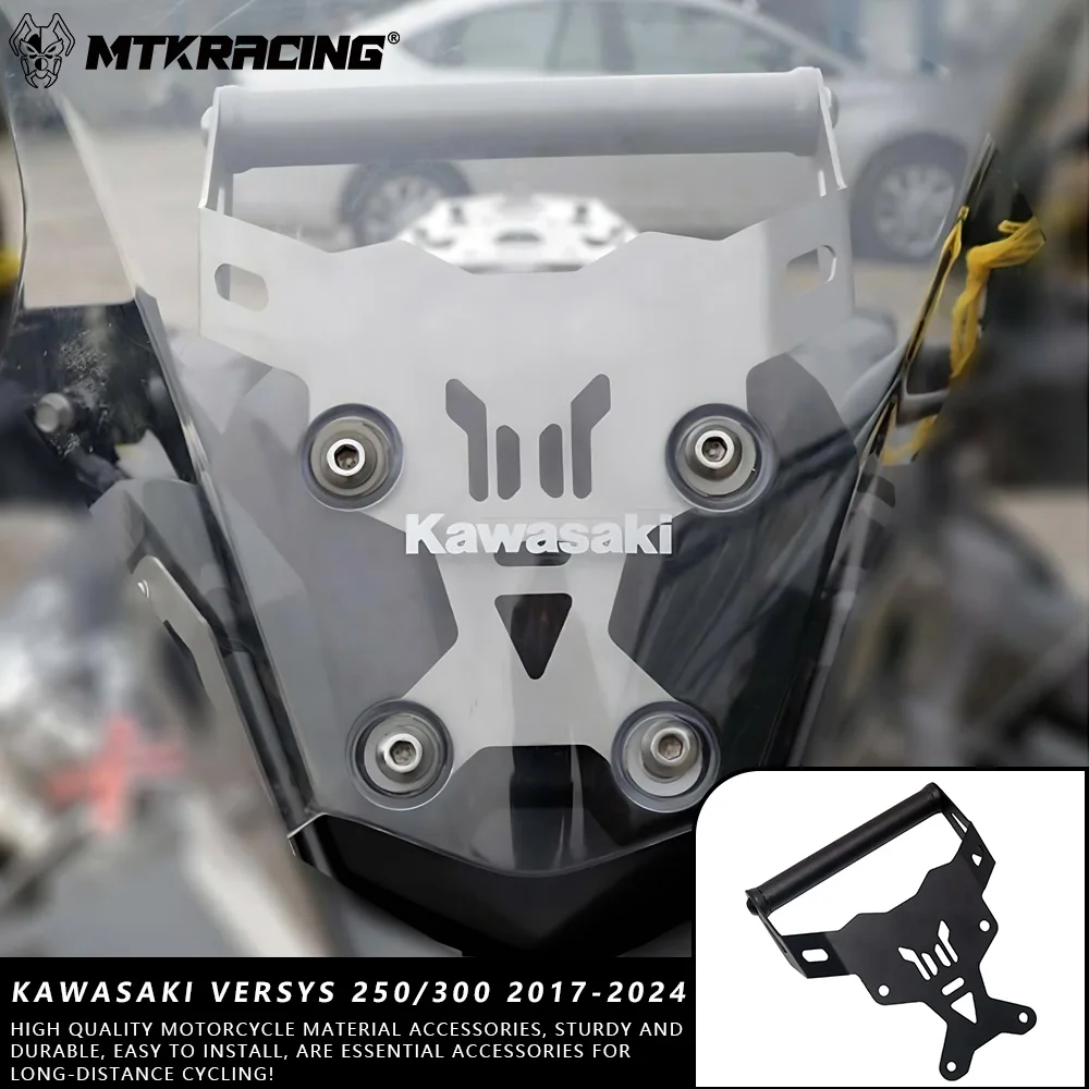 

MTKRACING For KAWASAKI VERSYS 250/300 2017-2024 Mobile phone holder GPS holder Phone holder Navigation holder