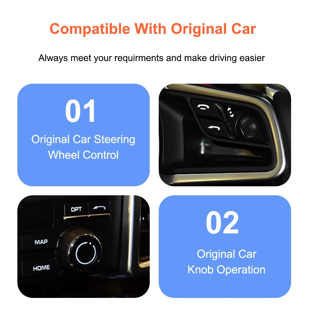 Bonroad OEM-Bildschirm-Upgrade-Modul für Porsche Cayenne Cayman Panamera PCM 4.0 2017-2018 Wireless Carplay Android Auto Interface – Detail 8