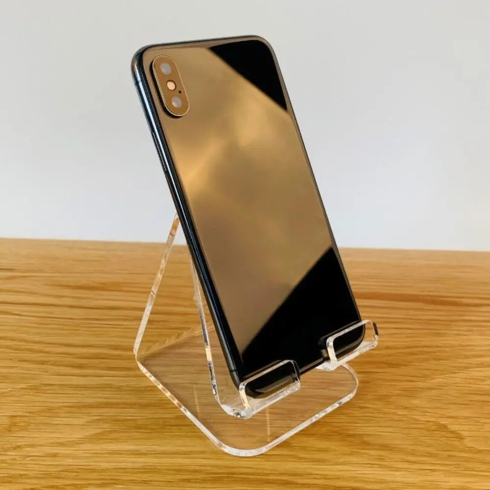 Acrylic Clear Tablet Stand Durable Adjustable Folding PC Support Holder Stand Accessories Crystal Bracket for iPad Air/iPhone