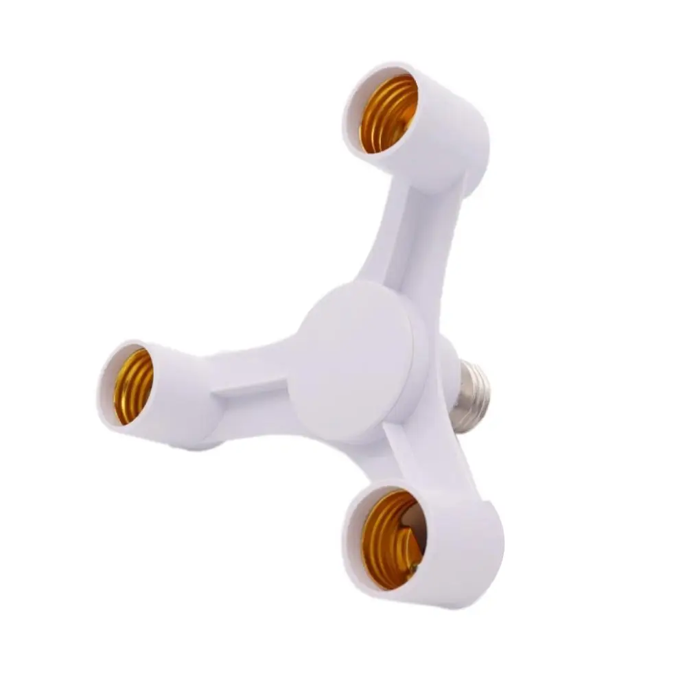 3 In 1 E27 To E27 Lamp Bulb Base Lamp Adapter Splitter Holder Adjustable Socket For Home LED Light Accessories