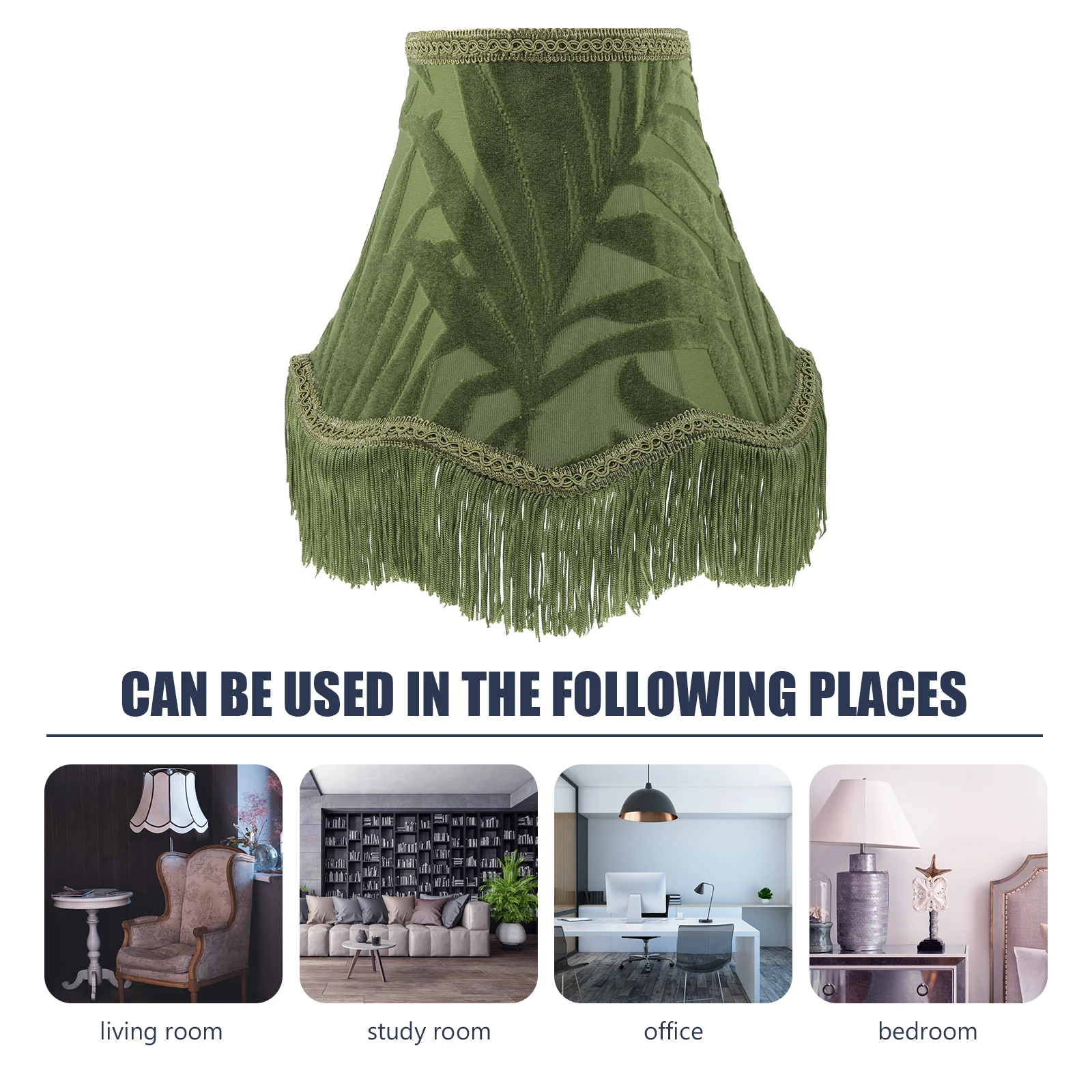 Modern Delicate Lamp Shade Cloth Metal Small Shades for Desk Bedside Table Indoor Lighting Dustproof Replacement