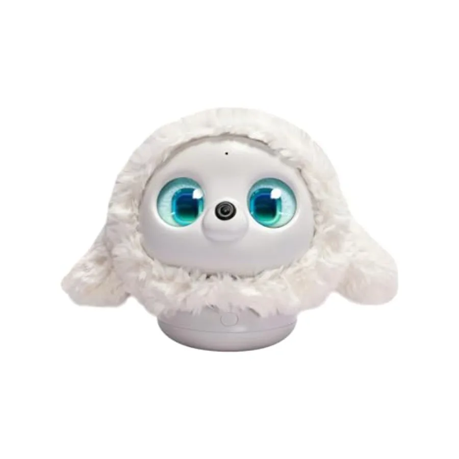 

KAMOMO Companion Interactive Robot Pet for Desk Use ABS Plastic Body in Soft White Emotional Support Anxiety Relief for and Adu