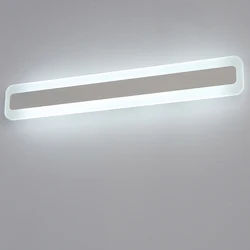 Luce a specchio a LED più lunga AC85-265V lampada da parete acrilica cosmetica moderna illuminazione del bagno impermeabile