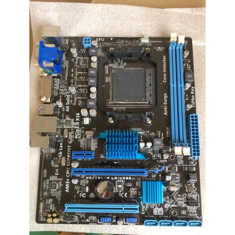 Utilizado para placa base ASUS M5A78L-M LE/USB3 mATX AM3+ 780L DDR3 USB3.0 para CPU AMD FX Athlon II