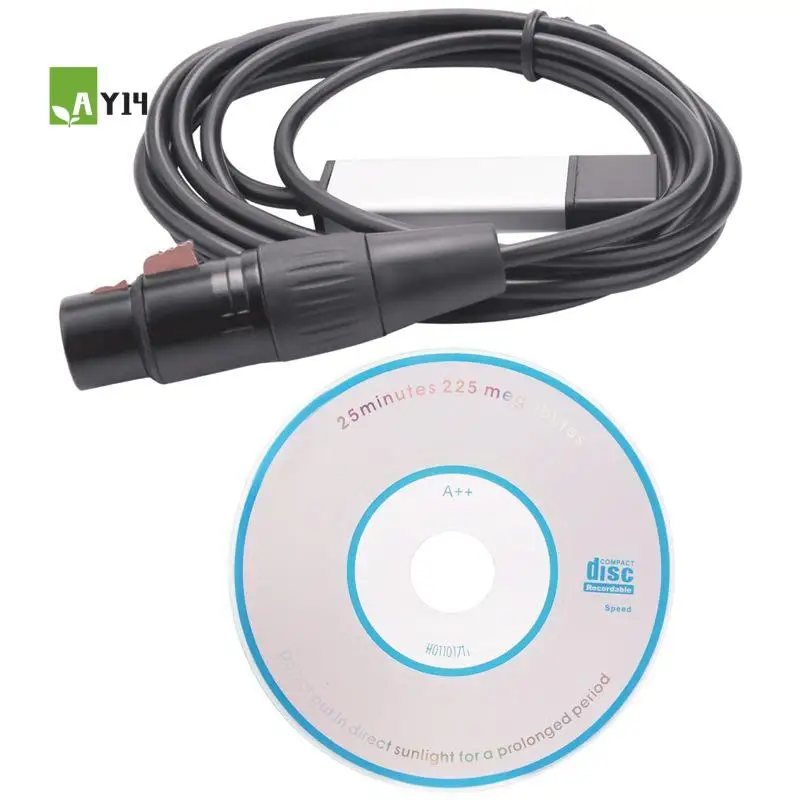 AY14 -DMX512 USB DMX Interface Adapter LED Stage Lighting Controller, USB To DMX Interface Adapter, DMX Controller