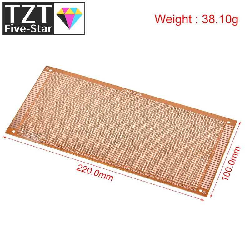 10x22cm 10*22CM DIY Bakelite Plate Paper Prototype PCB Universal Experiment Matrix Board Single Sided Sheet Copper 10x22 10 x 22