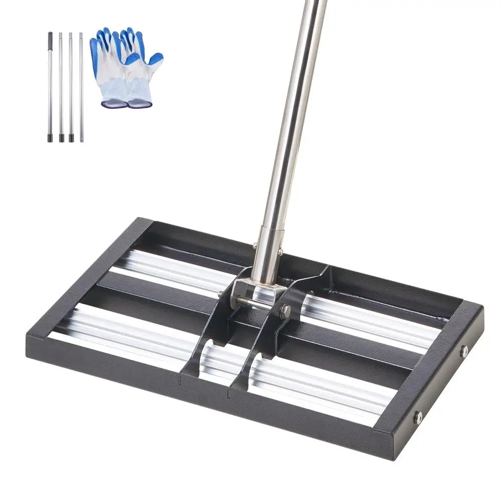 

17x10inch Lawn Leveling Rake with 634inch Adjustable Handle for Heavy Duty for yard Use Gardening Tool