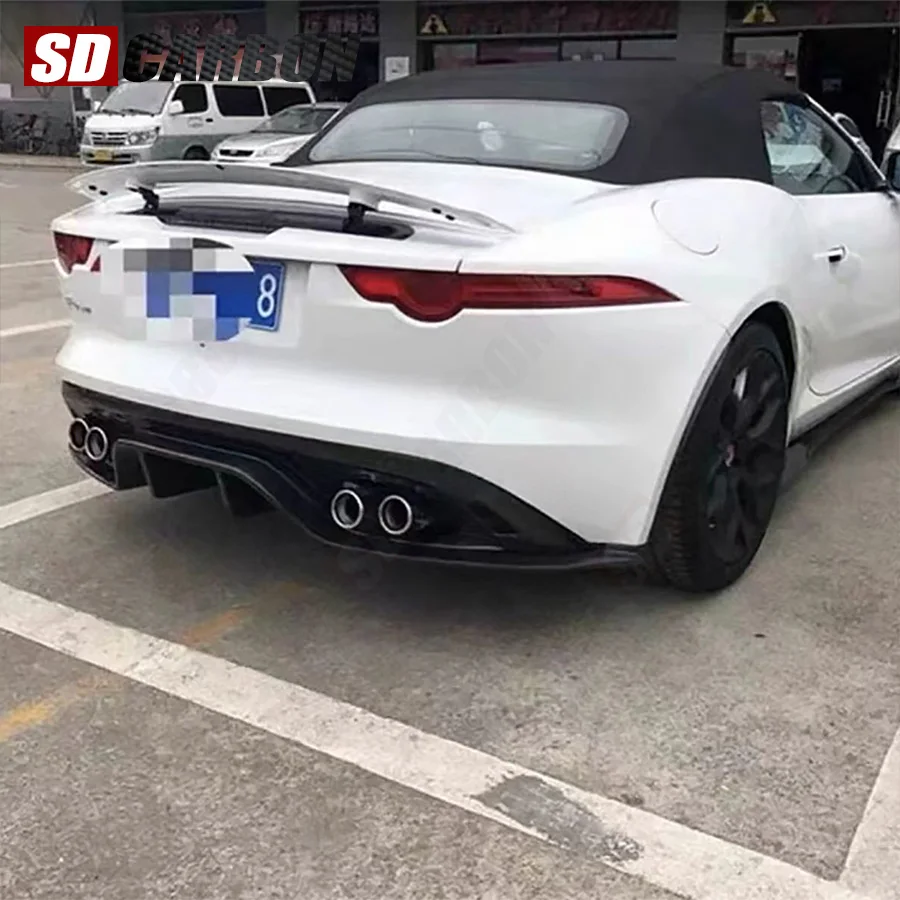 

Carbon Fiber Rear Bumper Diffuser Lip Splitter For Jaguar FTYPE 2015-2019 Rear Lip Plate Body Kit