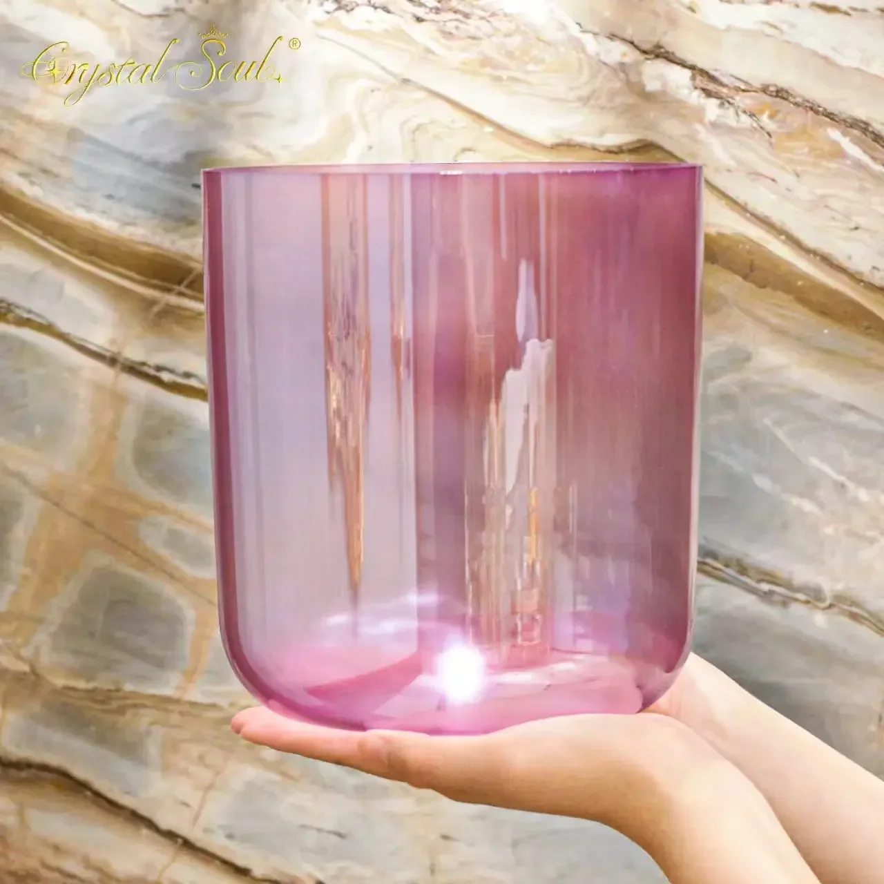 STAR LINKUP Handcrafted Alchemy Crystal Bowl 8.5 Inch 432Hz for Mindfulness & Energy Healing (Model M7082)