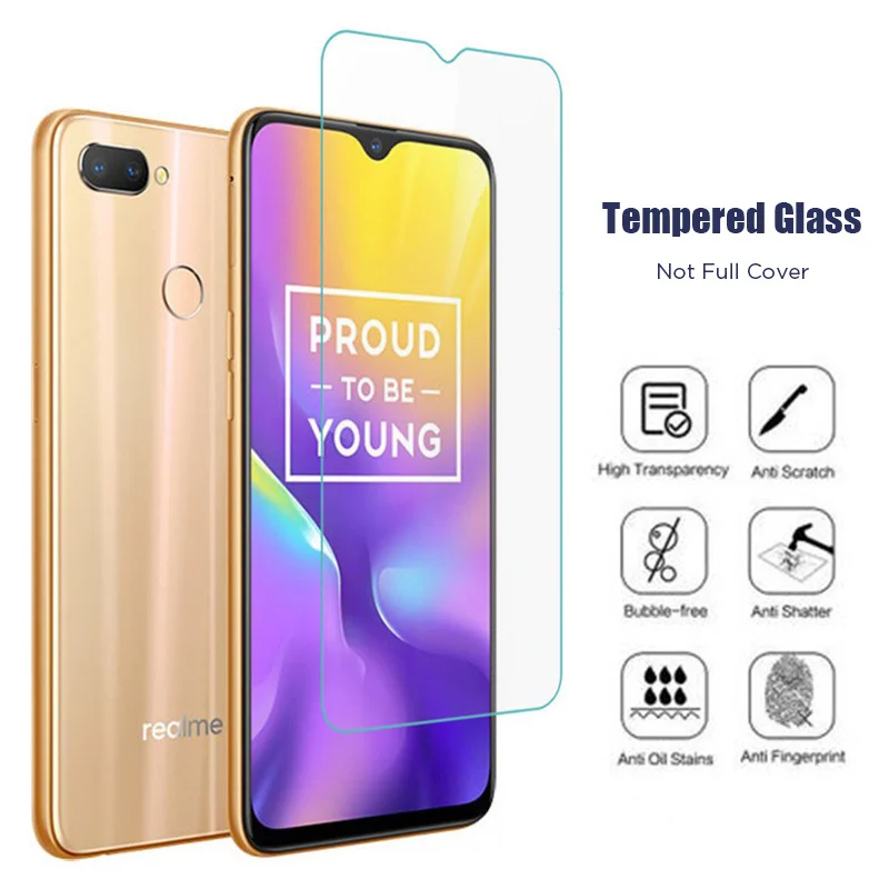 Transparent Phone Glass on the for Realme 8 Pro 7 7i Screen Protector Glass for Realme Q3 Pro GT X7 Tempered Film