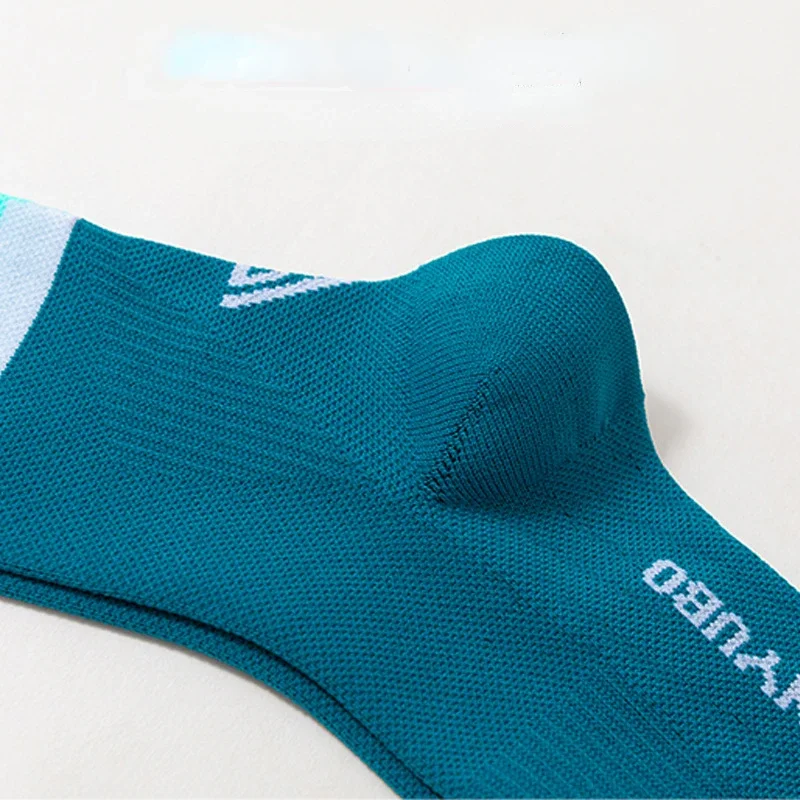 1 paio di calzini da corsa professionali calzini da ciclismo traspiranti da maratona da uomo calzini sportivi da corsa da uomo