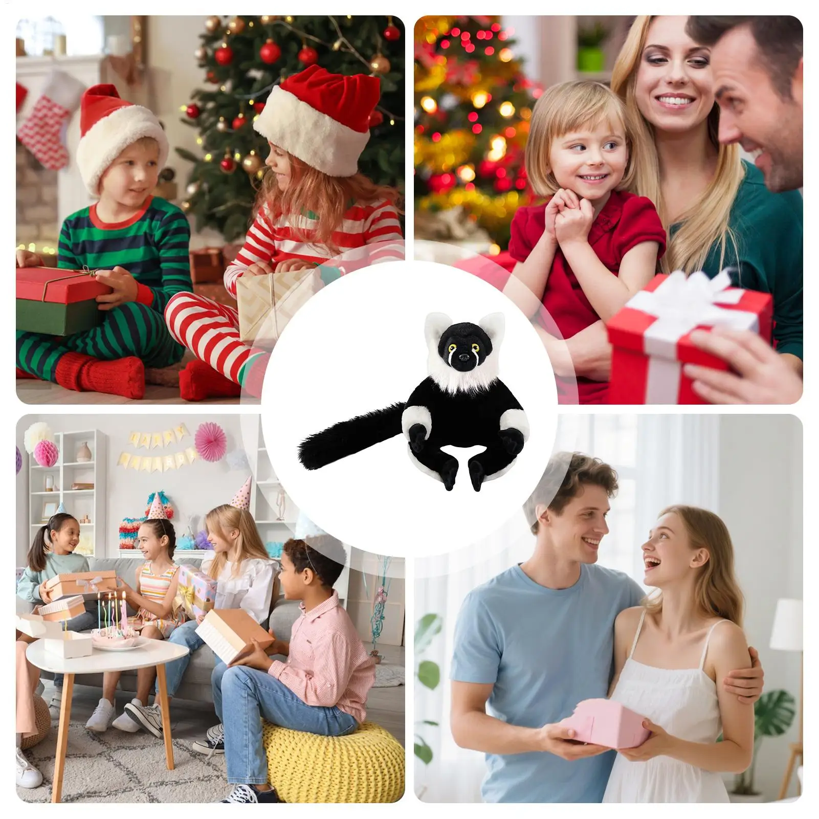 

Плюшевая игрушка-обезьянка 25 см, сенсорная, для объятий, мультяшная, мягкая игрушка-животное для дома, офиса, школы, квартиры, салона автомобиля, спальни