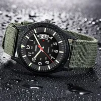 Fashion Mens Watch Nylon Watches Luxury Men Quartz Calendar Date Wristwatch Relogio Masculino Часы Мужские Reloj Hombre