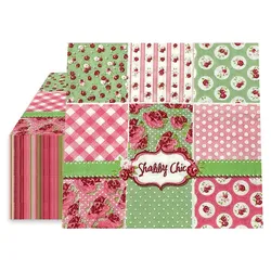 20 Pz/pacco 33x33 cm Plaid Fiore Stampato Tovagliolo Usa E Getta di Carta Festa di Nozze Tovagliolo Da Tavolo Decorativo