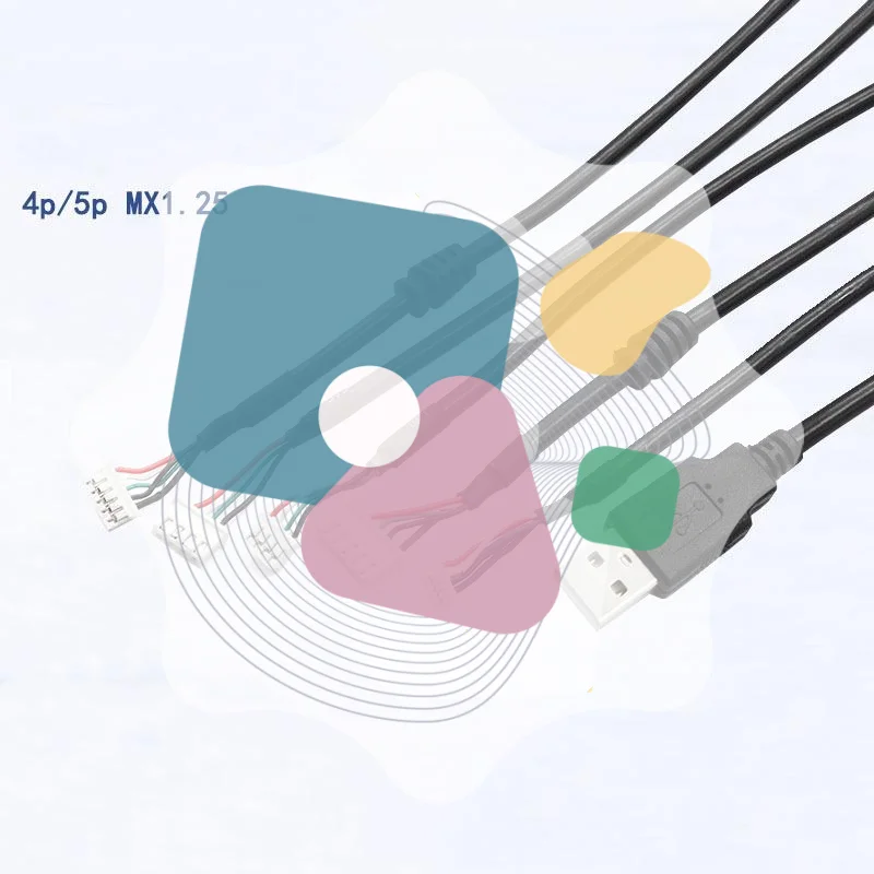 1Pcs USB 2.0 To MX1.25 Terminal Cable 30cm/50cm/1m/1.5m 4/5 Pin Connector For USB Cameras High Quality And Sturable USB A Cable
