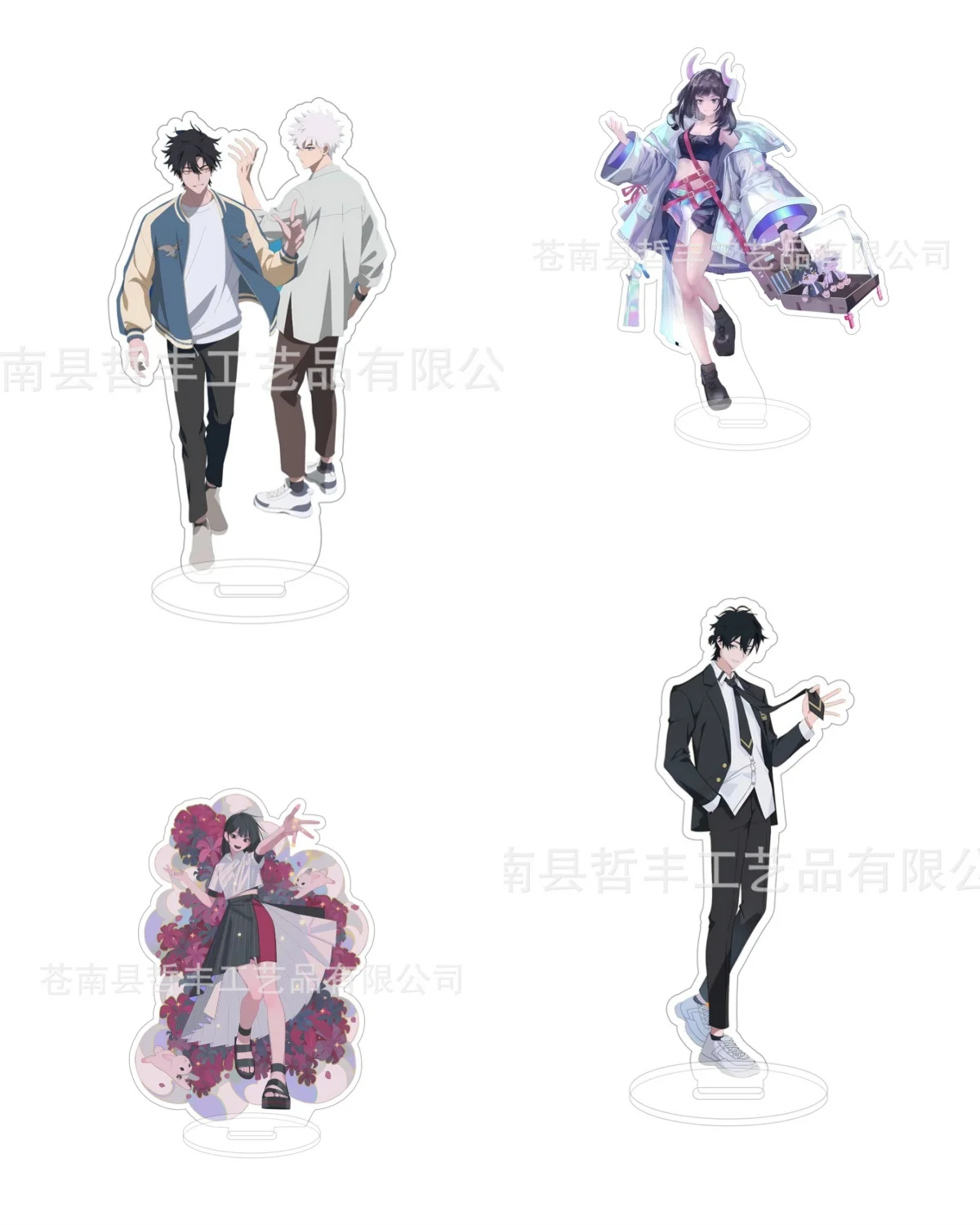 Anime Link Click Figure Shiguang Dailiren Cheng Xiaoshi Lu Guang Action Figures Acrylic Stand Model Toy Fans firend Gifts