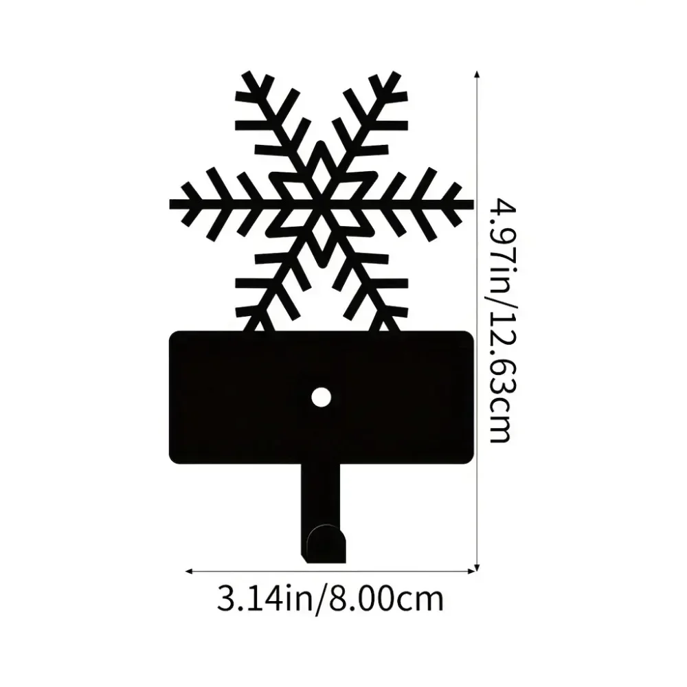 Unique Exquisite Metal Snowflake Hook – Distinctive for Key Belt Hook and Wall Decoration. Offers Unusual Christmas