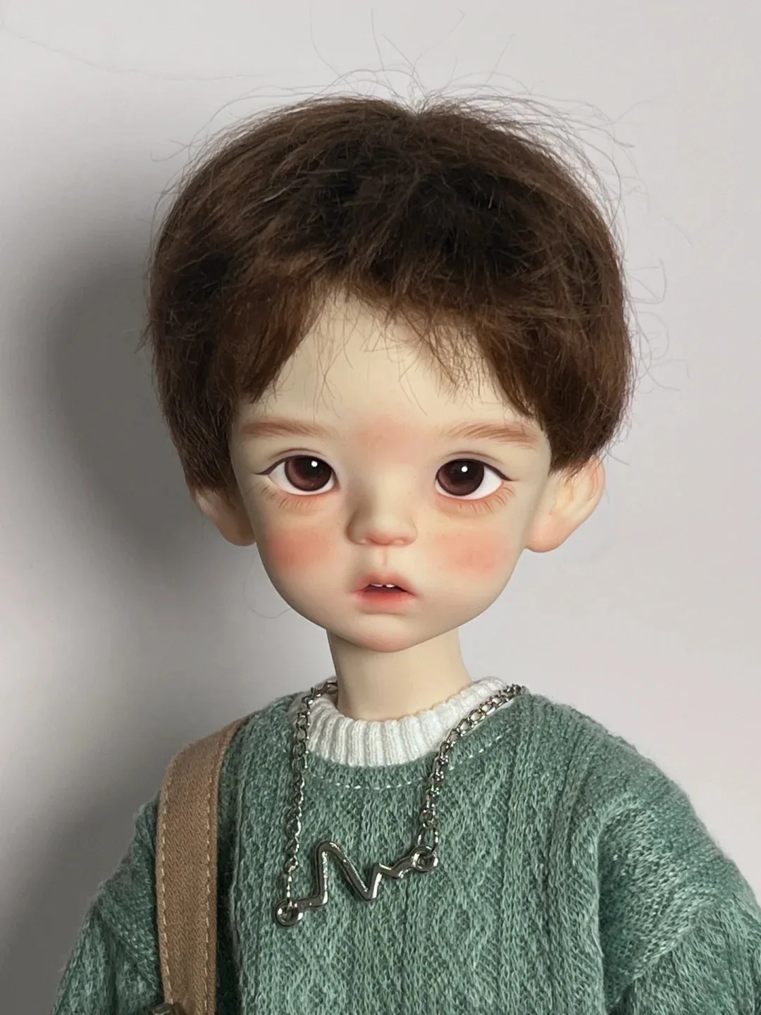 New bjd genuine doll 1/4 35cm Koi trend cool Boy boy plain body handsome doll sd explosive makeup in stock