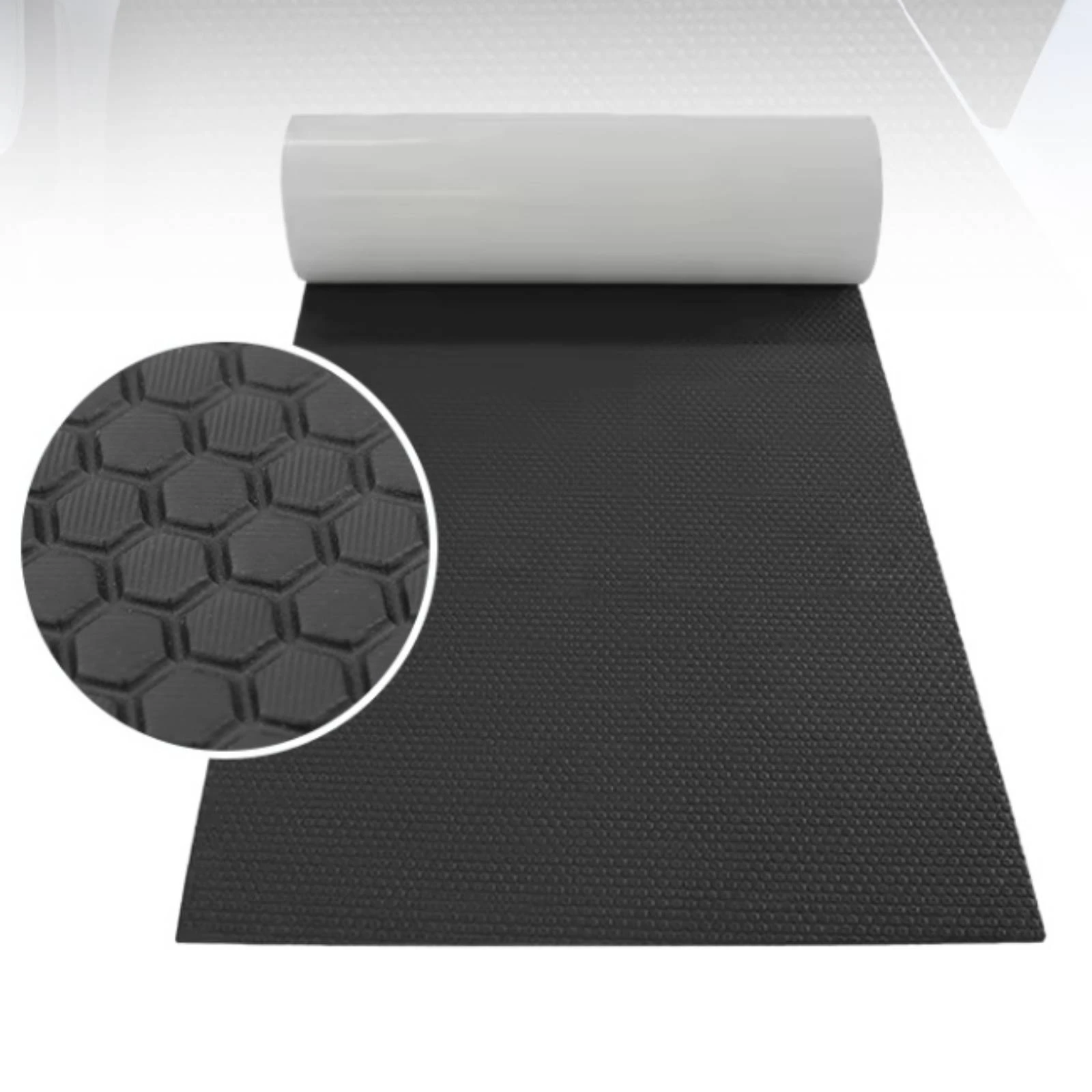Self-Adhesive Boat Floor Mat Easy to Clean Self Adhesive Boat Mat Non Skid Deck Sheet Cushioned Marine Accessory Shock Absorbent