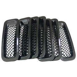 7PCS Front Grill Cover Mesh Grille Insert Kit for 2011-2016 Jeep Patriot