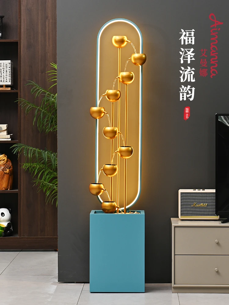 Flowing water ornament modern simple lucky circulating water living room large floor