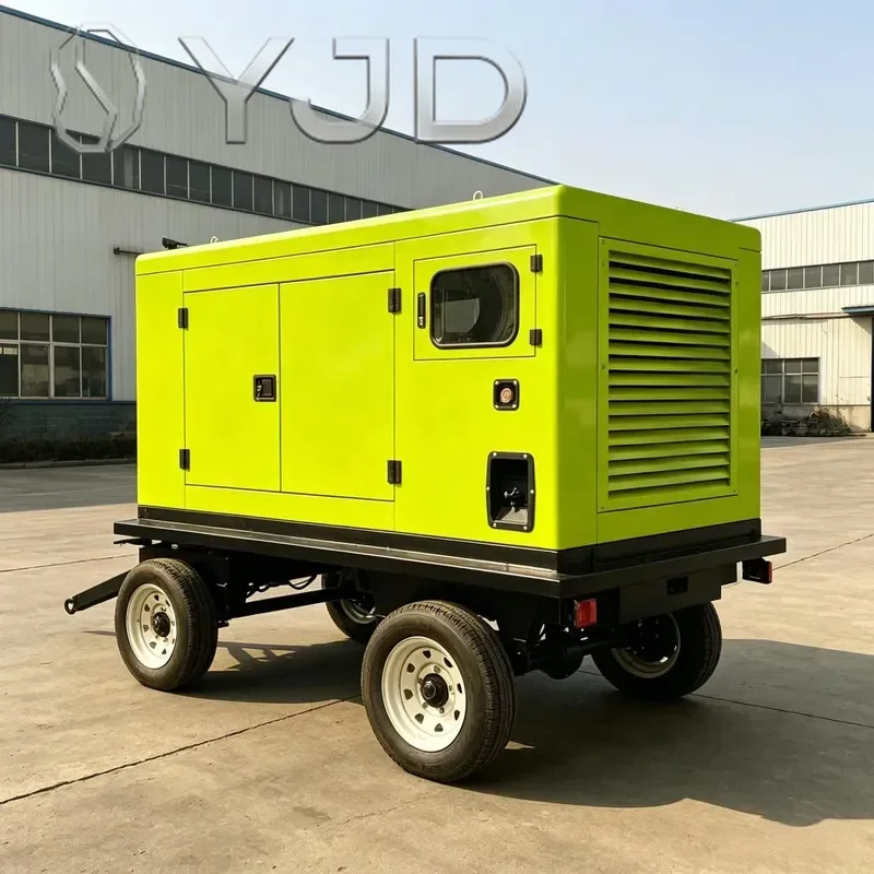 Industrial Water Cooled Silent Diesel Genset 12KVA-1000KVA 50/60Hz 220/400V ATS Auto Start For EU Construction & Commercial