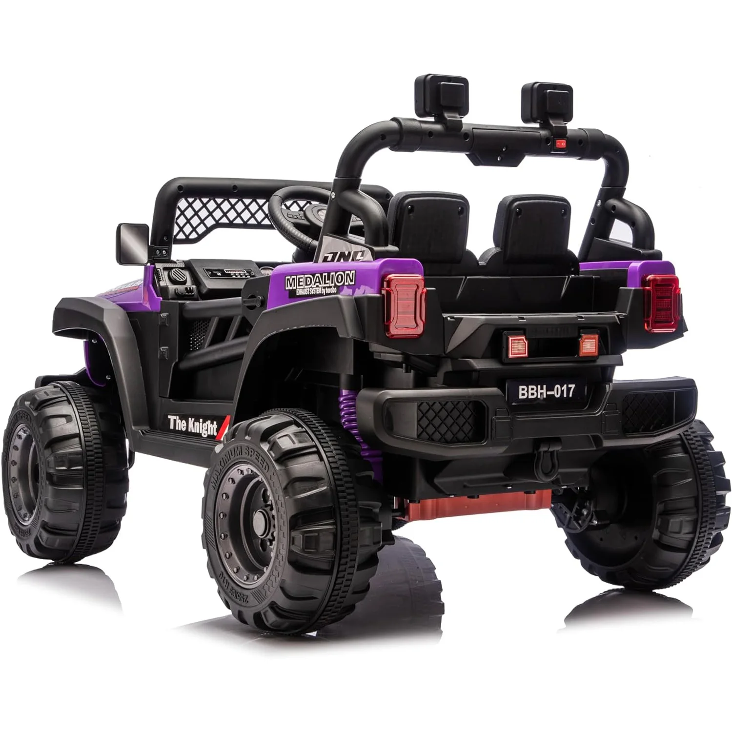 Camion électrique pour enfants 12V, voiture télécommandée pour enfants âgés de 2 à 8 ans, Moto 2x550w, Suspension à ressort, musique, lumières