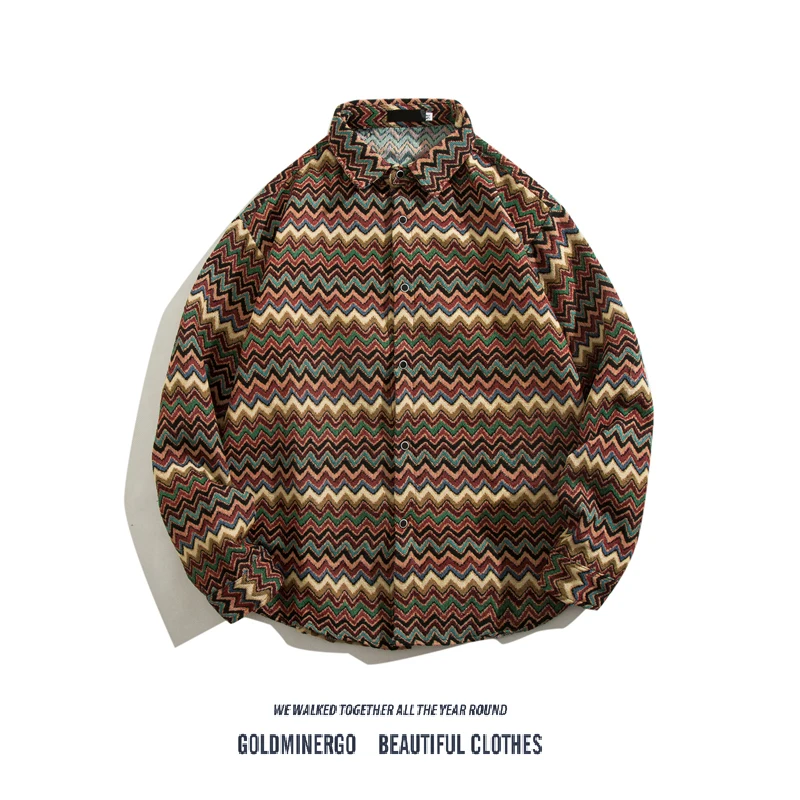 

Мужская винтажная шерстяная куртка свободного кроя с цветочным узором, повседневная верхняя одежда для весны и осени, стильная и модная