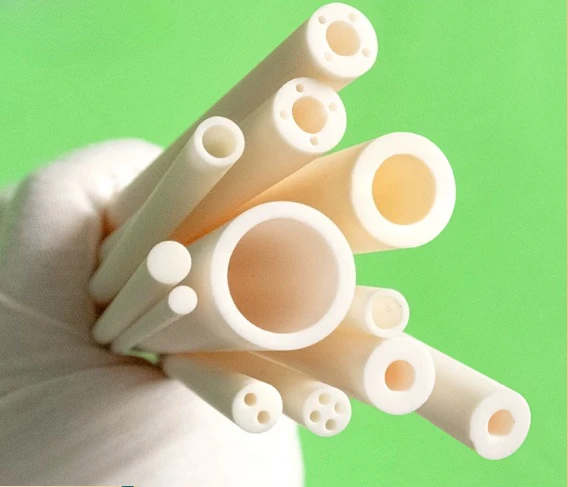 10Pcs Dual Hole Corundum Tube Thermocouple Core High Temp Resistant Porous Ceramic 1M