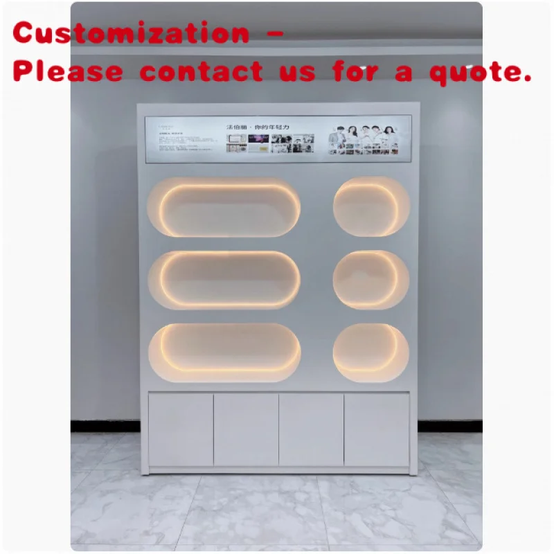 custom.High-end Custom Lacquered Display Cabinet Skin Care Products, Manicures, Salons, Beauty and Hair Care, and Cosmetics