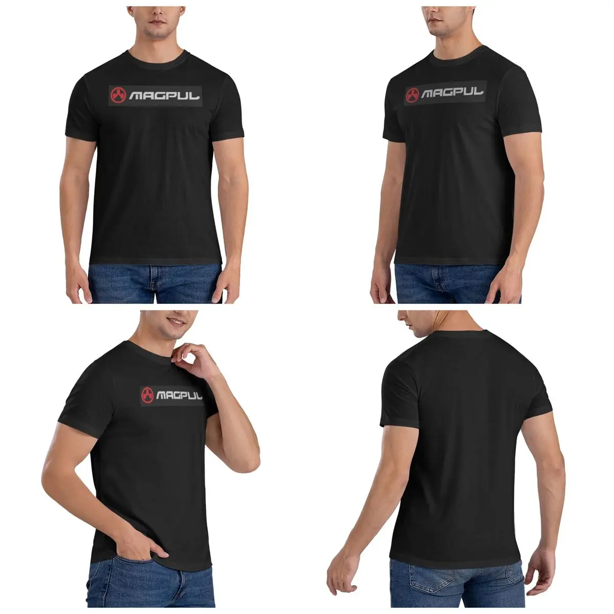 100% القطن Magpul الأسلحة النارية شعار بندقية مسدس Pmags بنادق Ar15 M4 M16 تي شيرت الرجال الكلاسيكية تي شيرت الرجال س الرقبة قمصان صيفية #2