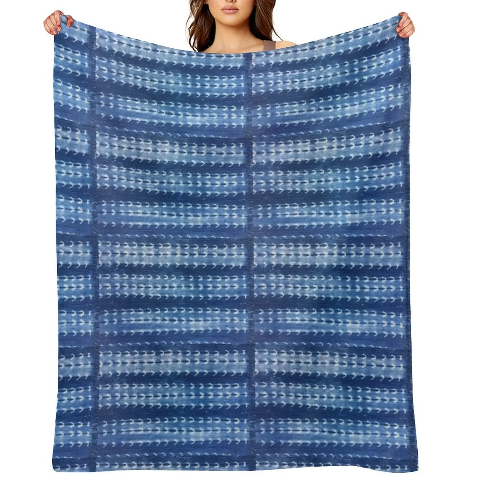 

Mud cloth Indigo 3 Throw Blanket Blankets For Baby Vintage Quilt decorative Blankets