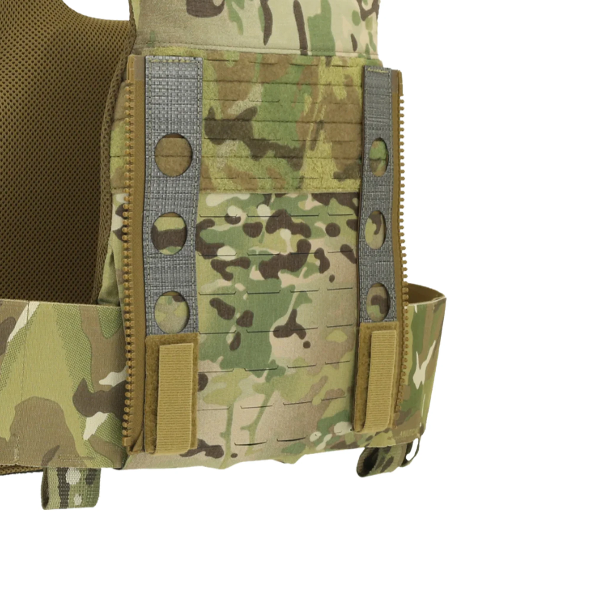 Tactical Ferro style molle Zip On Adapter Back Panel Tegris Zipper