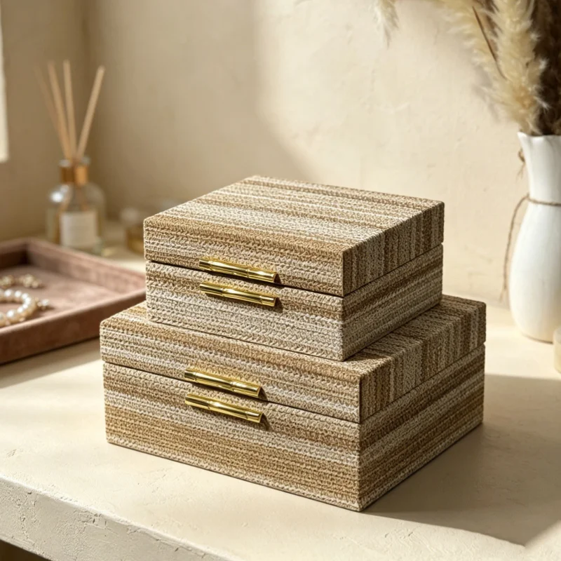 Travel Jewelry Storage Box Portable Necklace Organizer Case Household Earrings Collection Boxes Dustproof Ring Storages Cases