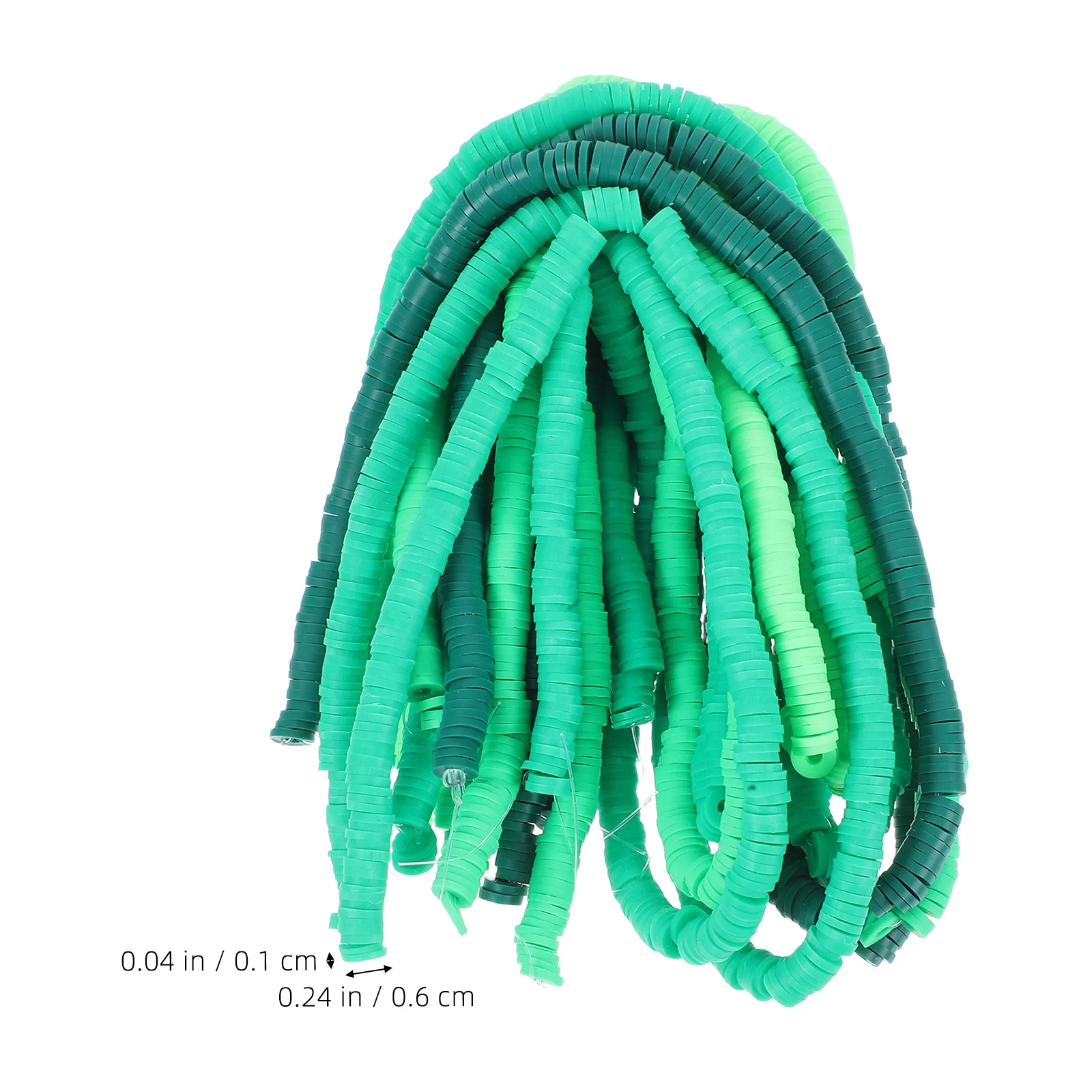 10 قطعة بوليمر كلاي ملون فضفاض الخرز السواحل DIY بها بنفسك صنع المجوهرات أساور القلائد فاصل الحرفية صنع الخرز العرض