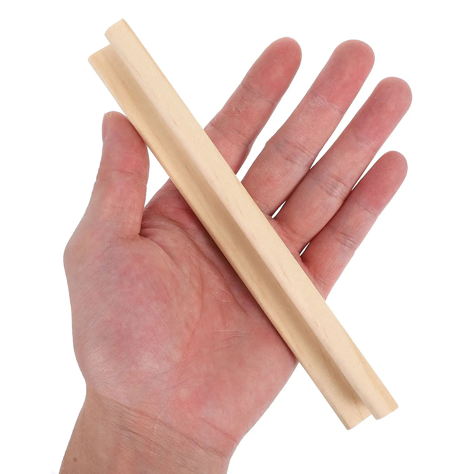 10 Soportes para Dominó para el Juego Mexican Train, 17 cm, Soportes de Madera para Juegos con Bordes Lisos, Juego de Accesorios para Mesa, Soporte para Dominó