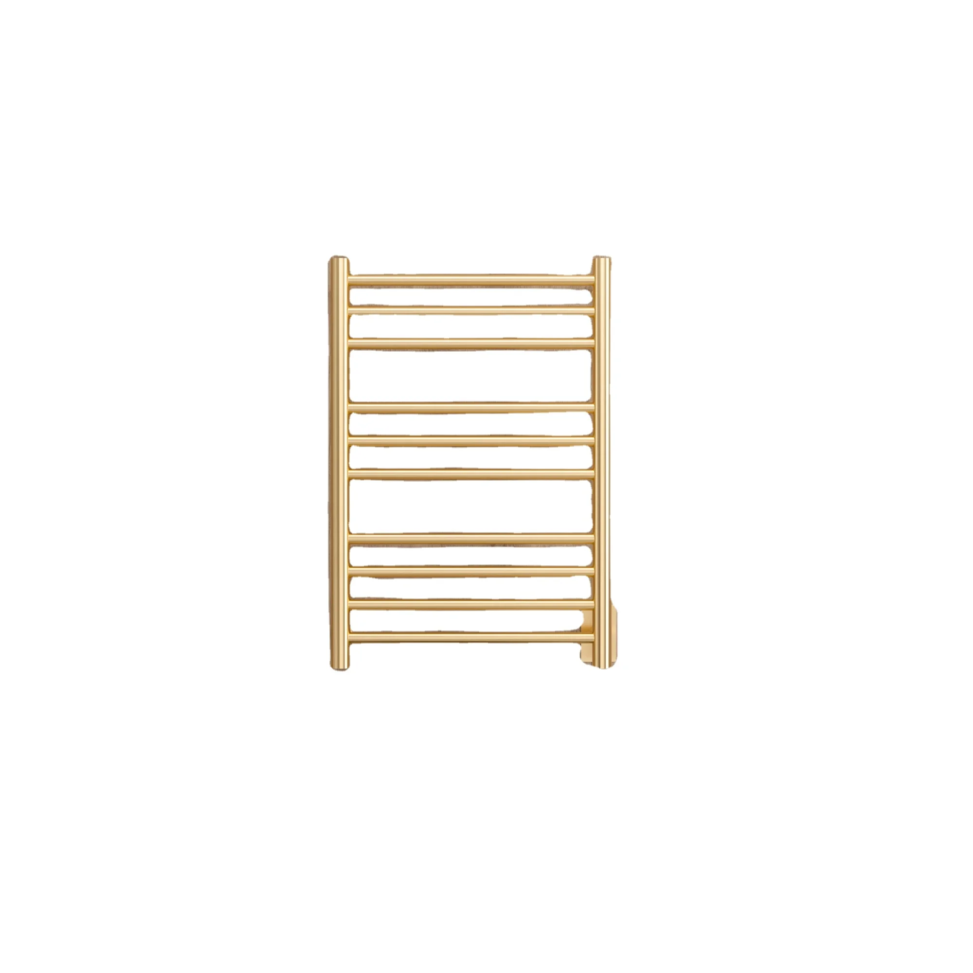 

Custom Design Bathroom Heated Towel Rack Stainless Steel Wall Mounted 120V Gold Towel Rack Warmer