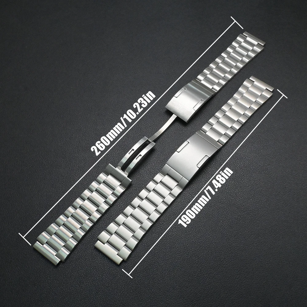 حزام من الفولاذ المقاوم للصدأ باللون الأسود 22 ملم لساعة Amazfit Balance 2 Huawei Watch 4 4 Pro Ultimate GT3/4/5 Pro 46 ملم Oneplus Watch 3 2 2R Band