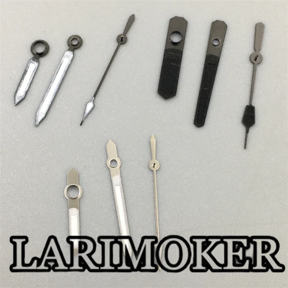 LARIMOKER Black Silver Gold Blue Rose Gold Watch Hands Green Luminous Hands fit NH35 PT5000 Movement