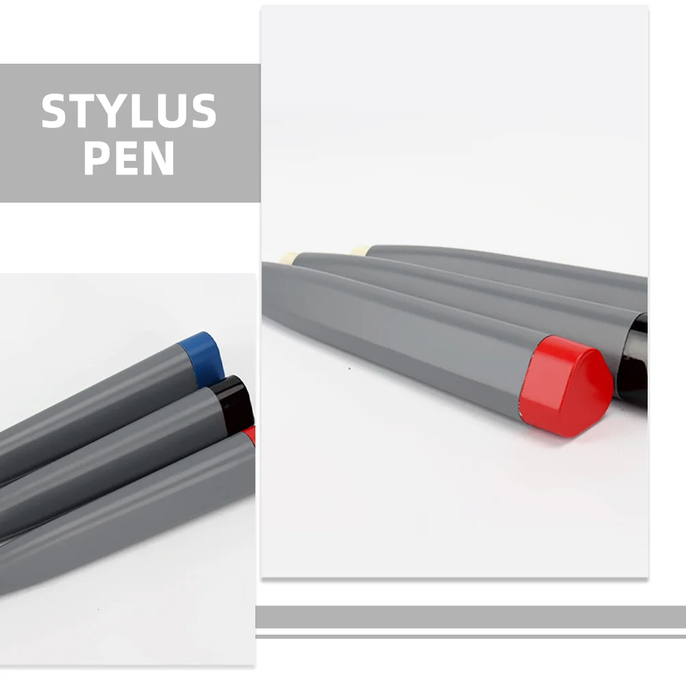 Pena Stylus sentuh interaktif portabel, pena Stylus elektronik Universal kapasitif 3 buah