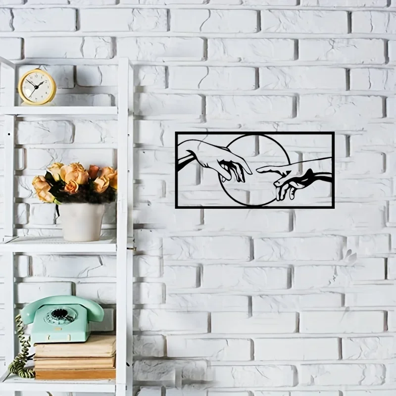 1 ชิ้นโมเดิร์นโลหะสีดําแขวนผนังศิลปะ Minimalist บทคัดย่อตกแต่ง Wall Art สําหรับบ้าน, ห้องนอน, ห้องน้ํา, ตกแต่งสํานักงาน