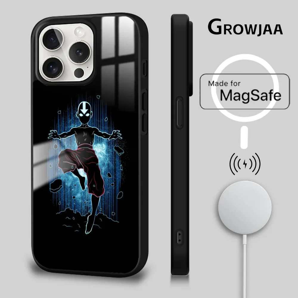 A-avatar The Last Airbenders Phone Case For iPhone 16 15 14 13 12 11 Pro Max Plus Mini Magsafe Mirror Wireless Magnetic Cover