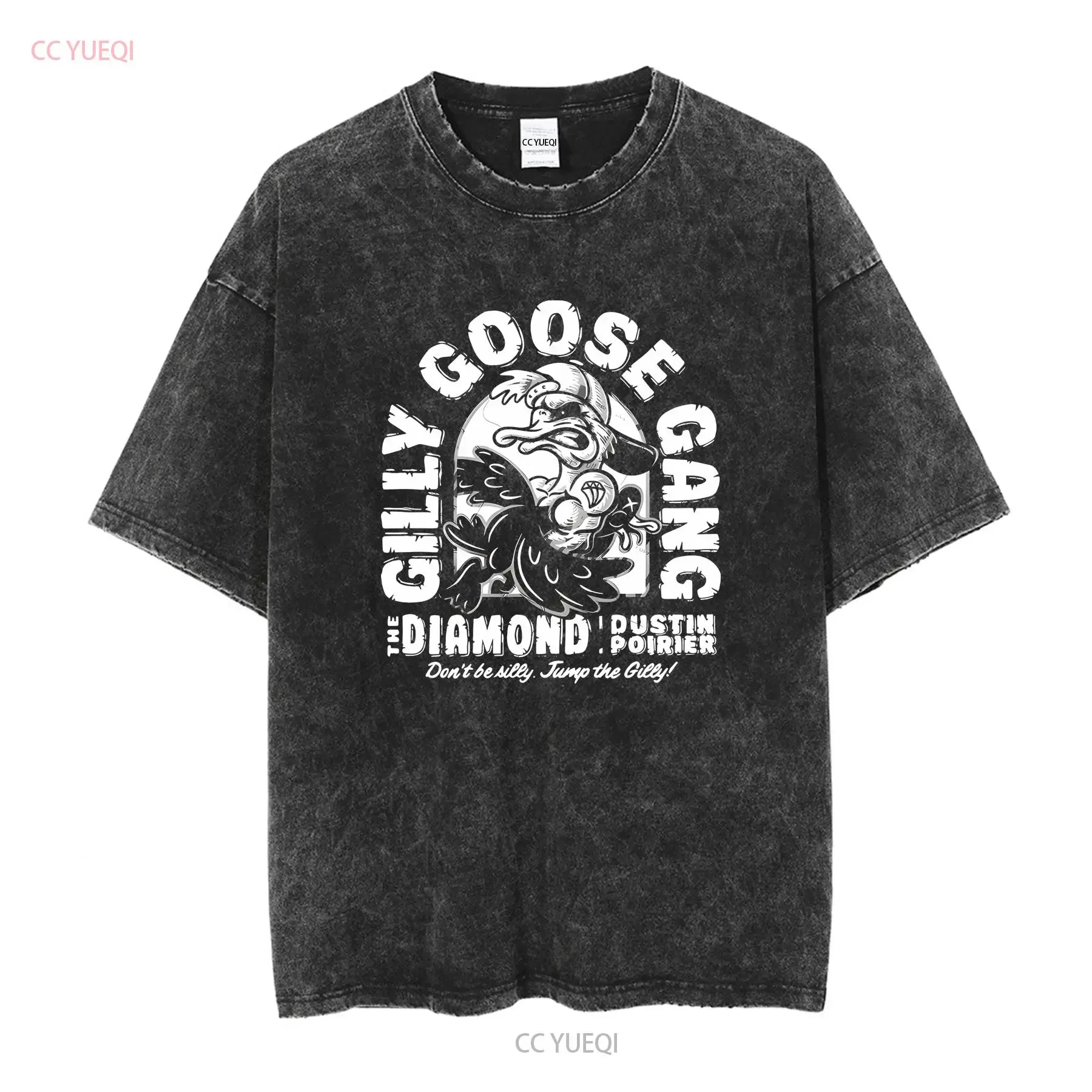 Gilly goose gang the diamond dustin poirier shirt long or short sleeves vintage Washed Stylish homme Unisex Comfortable