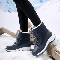 Snow Boots for Women Platform Shoes Boots Plush Keep Warm Women's Thigh High Boots Winter Ankle Boots Comfortable Walking Shoes - Image 4