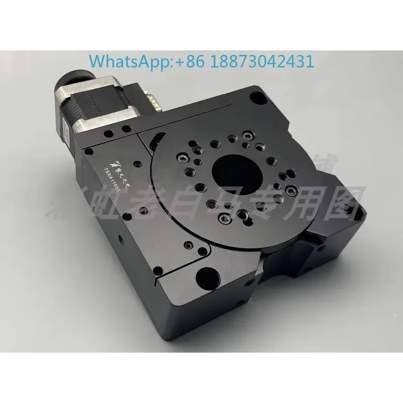 100mm of the hollow R-axis 360 indexing table of precision electric rotary table has been tested.