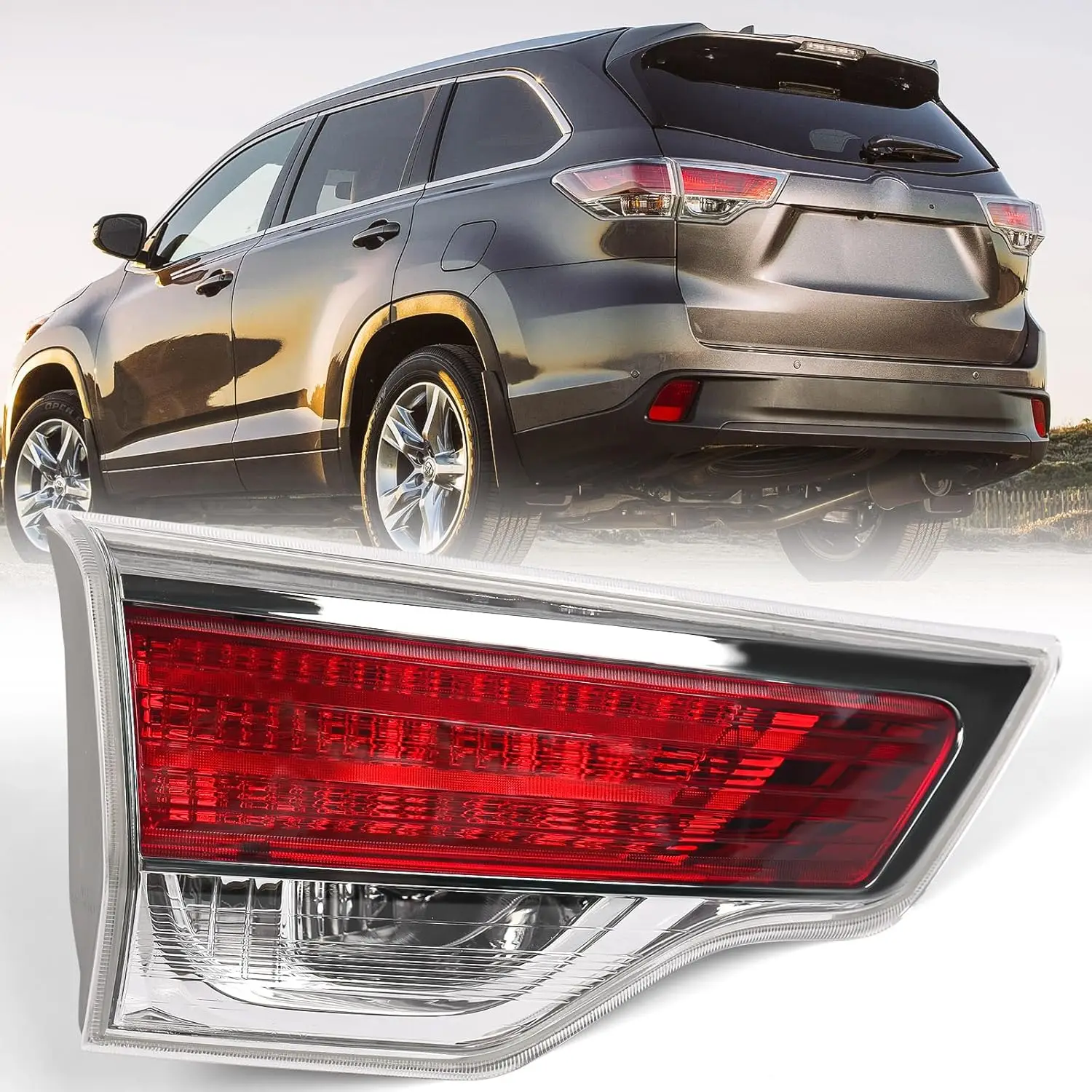 

Левый внутренний задний фонарь для Toyota Highlander 2014-2016, сменная лампа в сборе TO2802115 815900E060