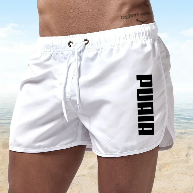 2025, Sommer-Badehose, Sport, Fitnessstudio, Laufshorts, schnell trocknende Herren-Surfbrett-Schnürshorts, lockere Shorts, Strandshorts für Herren