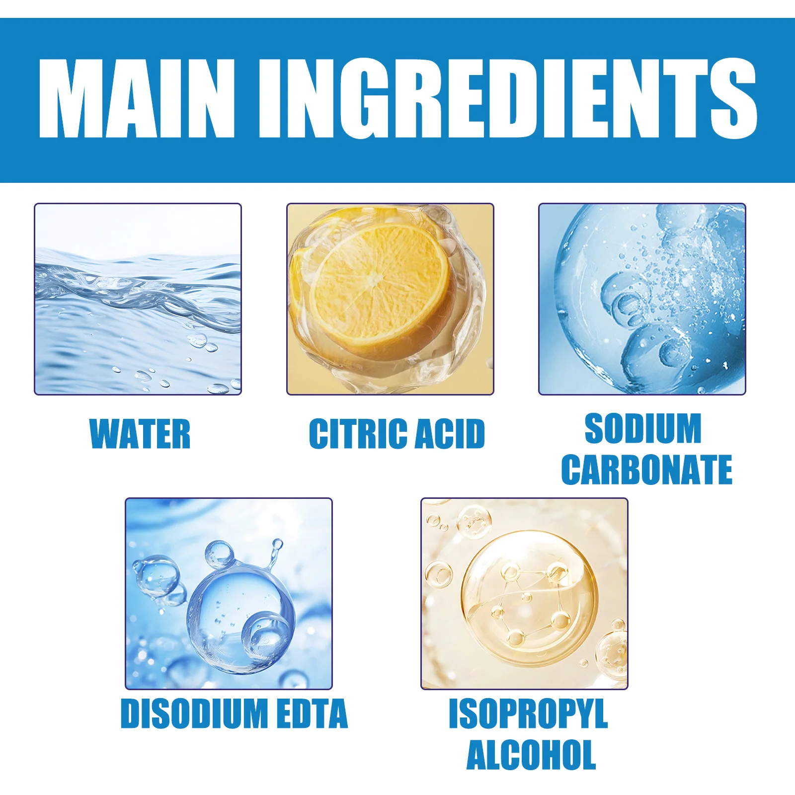 HOMONTH Ijzerpoederverwijderaar Decontaminatie Opknappen Spray voor metalen onderdelen van fietswielen 3 stuks