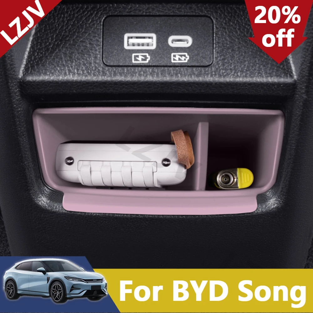 New For BYD Seal U Sealion 6 Song Plus Central Control Rear Air Outlet Storage Box Expansion Supplies Silicone Material Storage